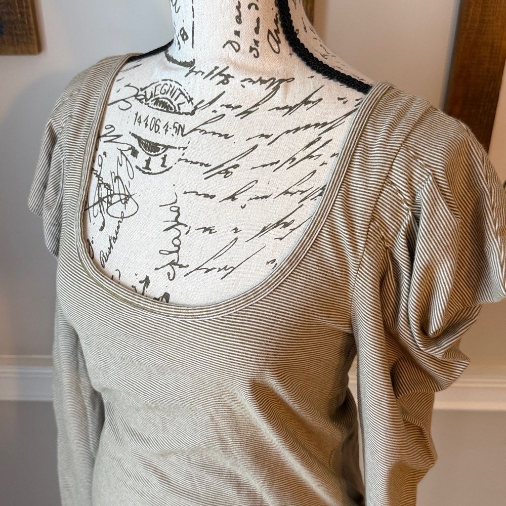 Free People Penelope Puff Striped Long Sleeve Blouse - Picture 2 of 12